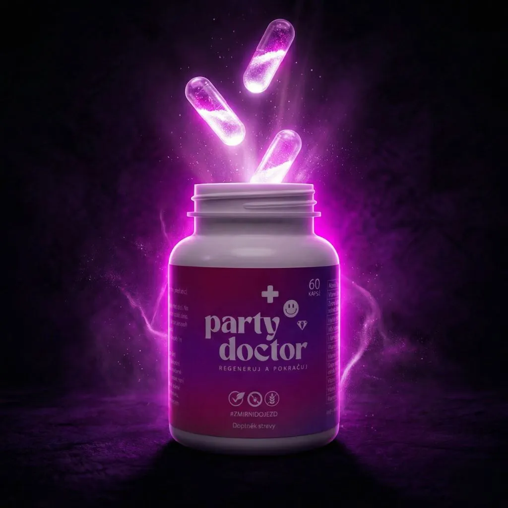 Party Doctor produkt se zářícími kapslemi